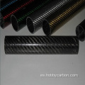 Tubo de fibra de carbono 3K o tubo de fibra de carbono coloreado